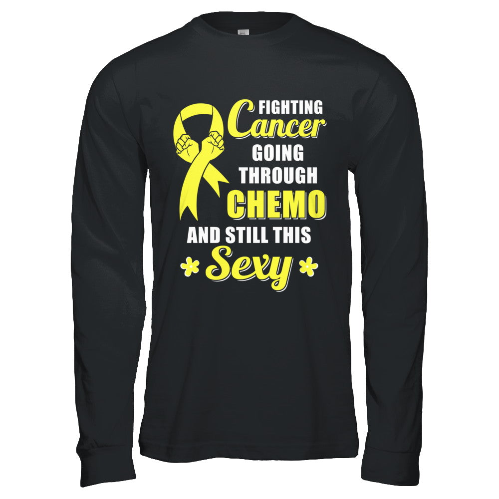 Fighting Cancer Chemo And Still This Sexy Yellow Awareness T-Shirt & Hoodie | Teecentury.com