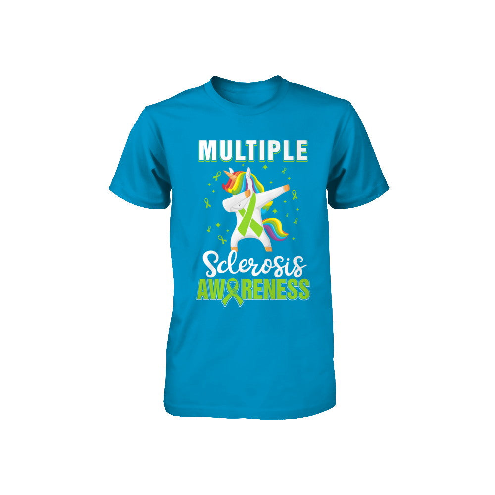 Inspirational Multiple Sclerosis Awareness Unicorn Support Youth Youth Shirt | Teecentury.com
