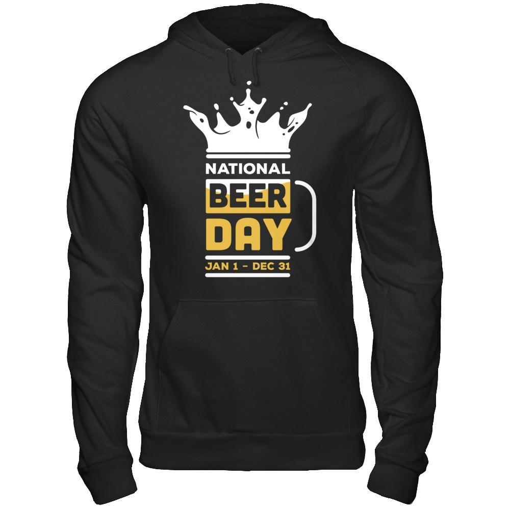 National Beer Day Jan 1 Dec 31 T-Shirt & Hoodie | Teecentury.com