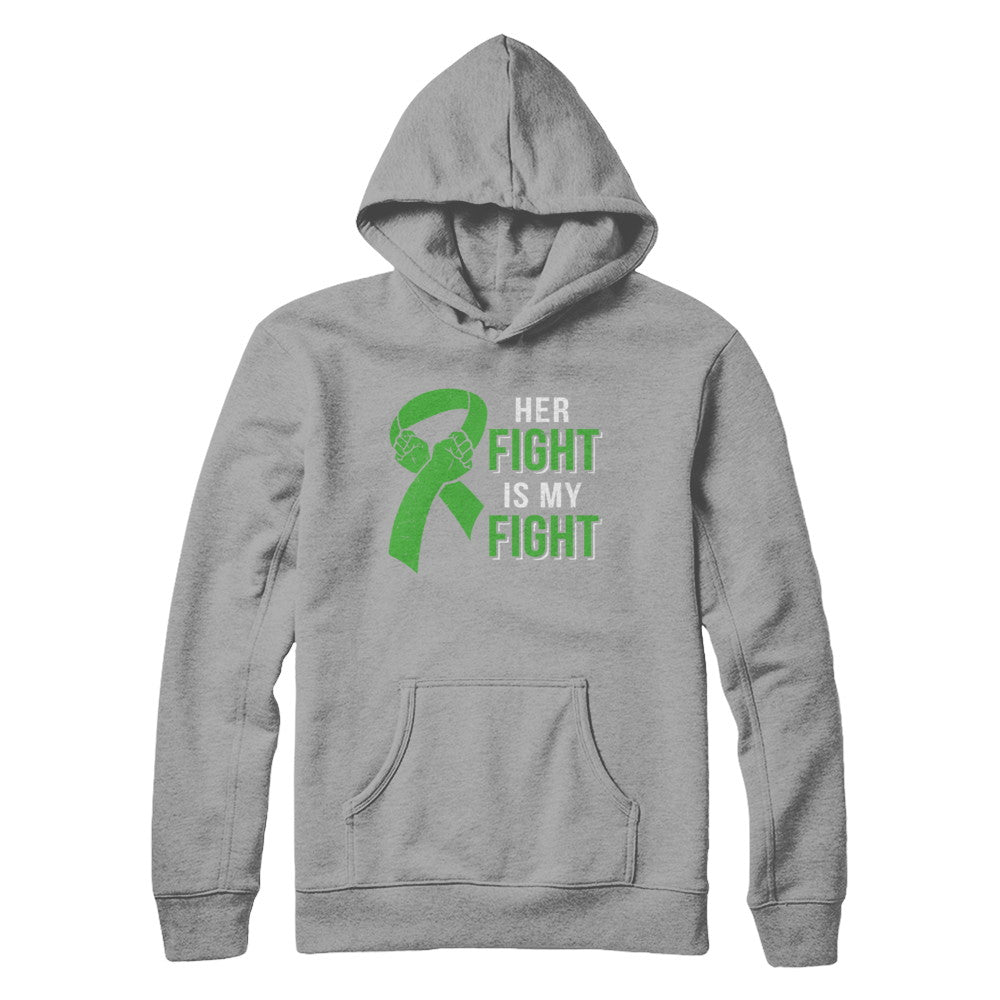 Her Fight Is My Fight Liver Cancer Green Lymphoma Awareness T-Shirt & Hoodie | Teecentury.com