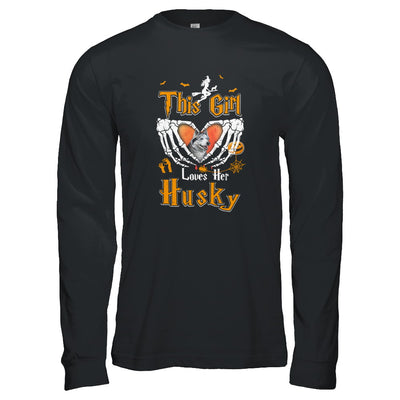 This Girl Love Her Dog Husky Halloween T-Shirt & Tank Top | Teecentury.com