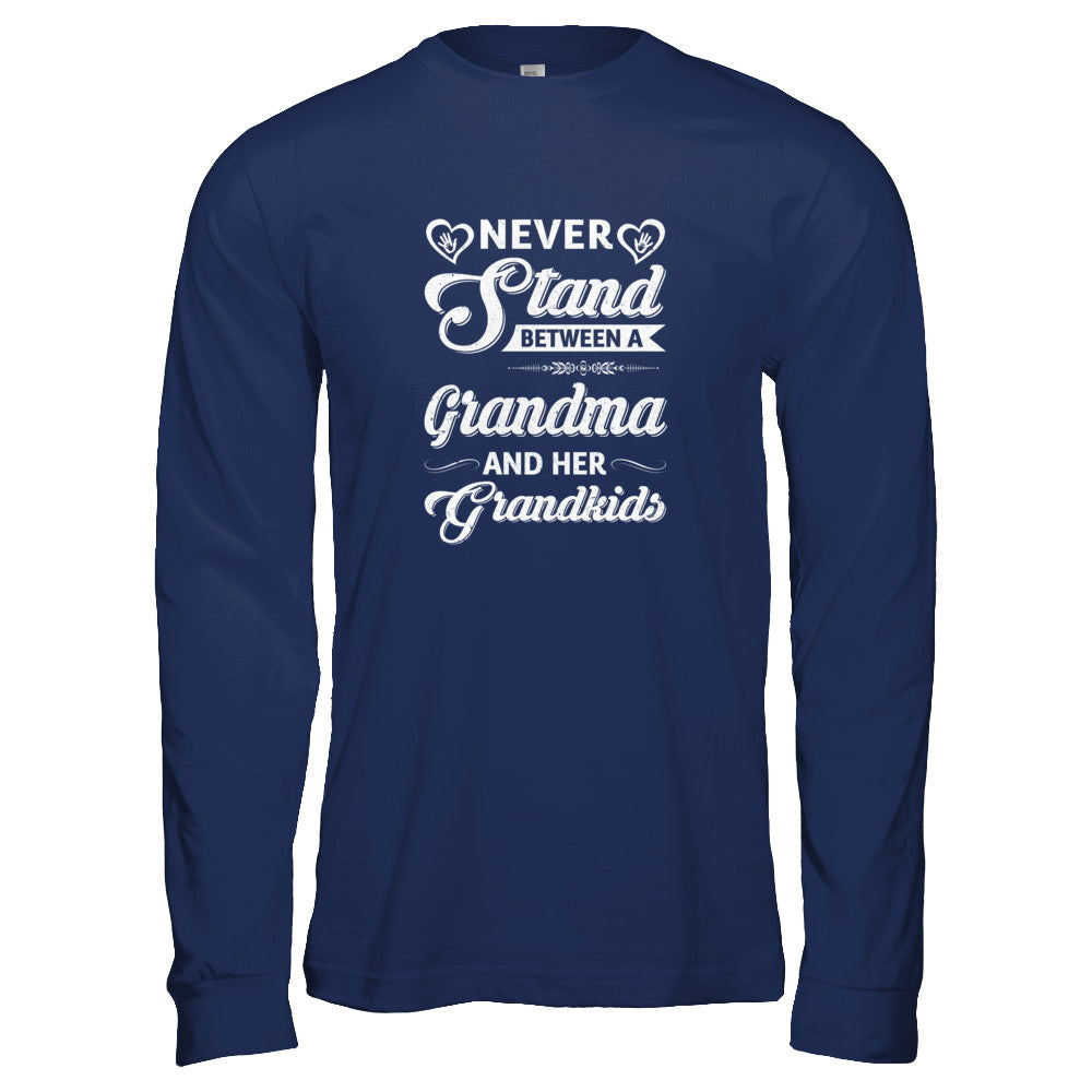 Never Stand Between A Grandma And Her Grandkids Mothers Day T-Shirt & Tank Top | Teecentury.com
