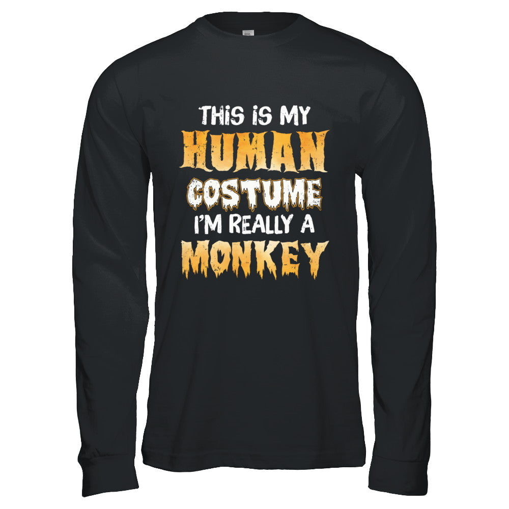 This Is My Human Costume Monkey Halloween T-Shirt & Hoodie | Teecentury.com