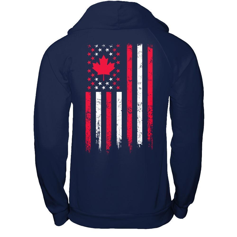 American Canadian Flag Canada Pride Heritage T-Shirt & Hoodie | Teecentury.com
