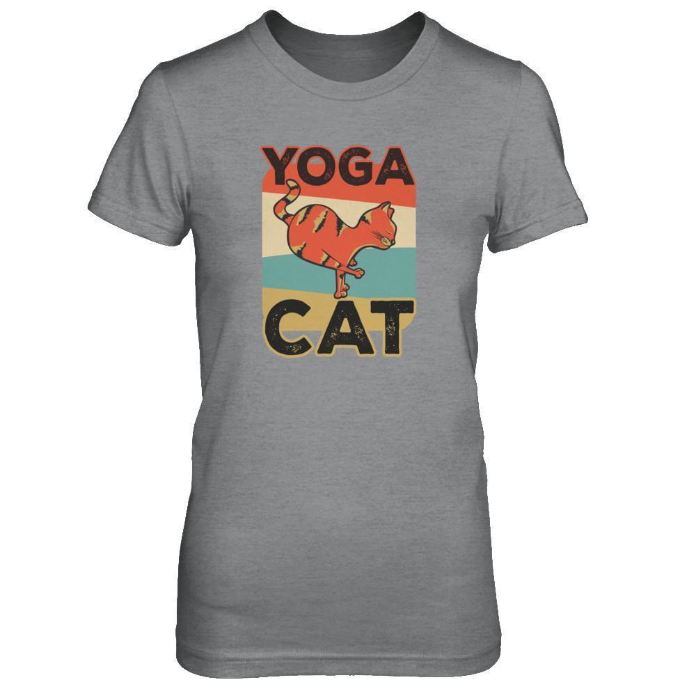 Classic Vintage Retro Yoga Cat Funny T-Shirt & Tank Top | Teecentury.com