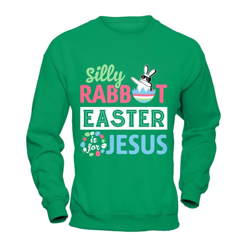 Dabbing Silly Rabbit Easter Is For Jesus T-Shirt & Hoodie | Teecentury.com
