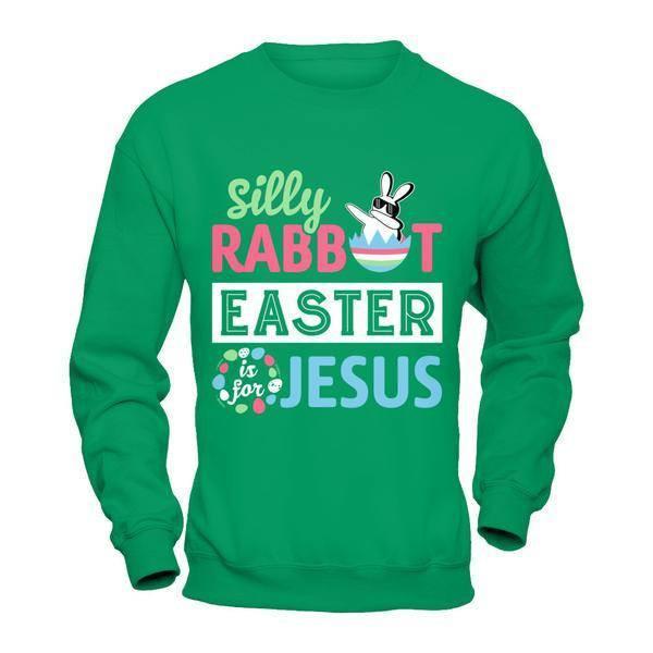 Dabbing Silly Rabbit Easter Is For Jesus T-Shirt & Hoodie | Teecentury.com