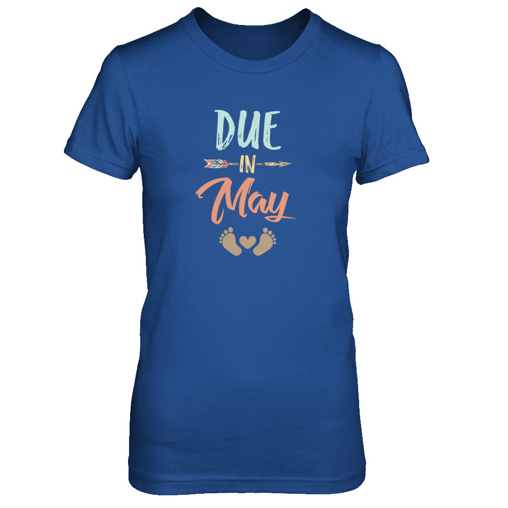 Due Date May 2022 Announcement Mommy Bump Pregnancy T-Shirt & Tank Top | Teecentury.com