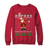 Dabbing Santa Lacrosse Ugly Sweater Christmas T-Shirt & Sweatshirt | Teecentury.com