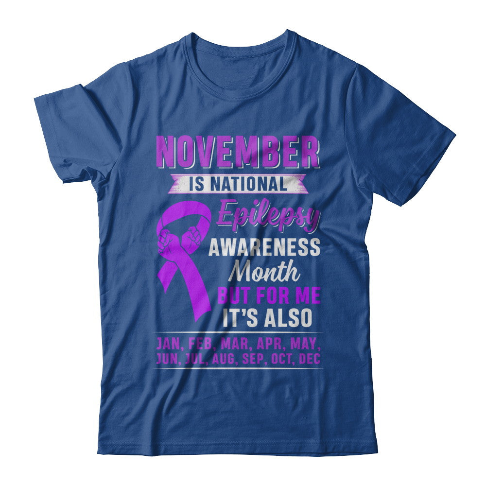 November Is National Epilepsy Awareness Month T-Shirt & Hoodie | Teecentury.com