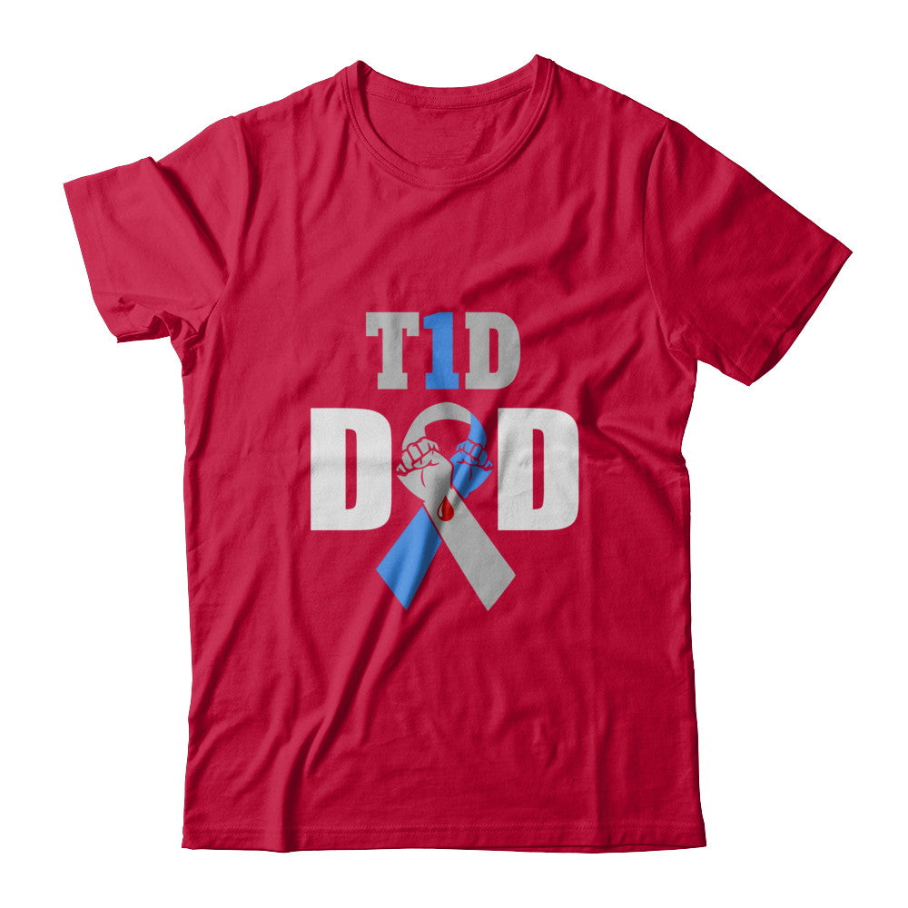 Diabetes awareness T1D Proud Type 1 Diabetes Dad T-Shirt & Hoodie | Teecentury.com