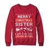 Merry Christmas Sister A Gift From Your Brother Sweater T-Shirt & Sweatshirt | Teecentury.com