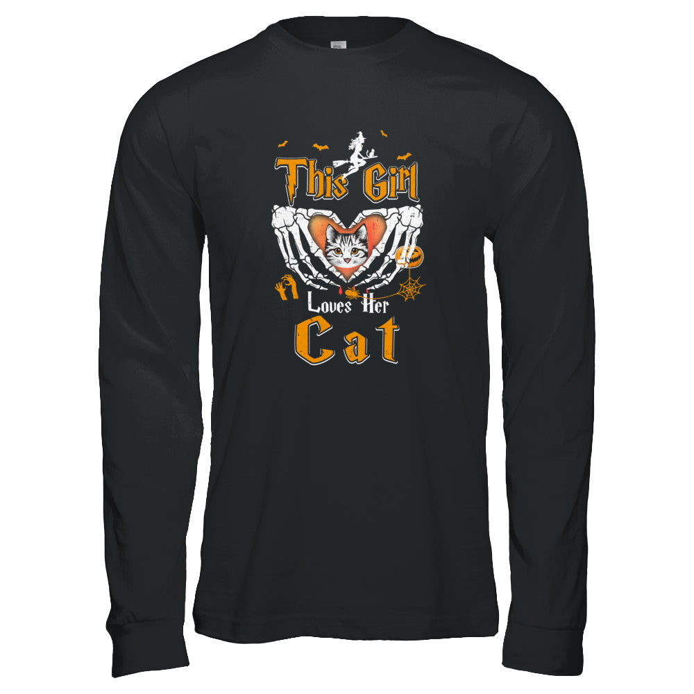 This Girl Love Her Cat Halloween T-Shirt & Tank Top | Teecentury.com