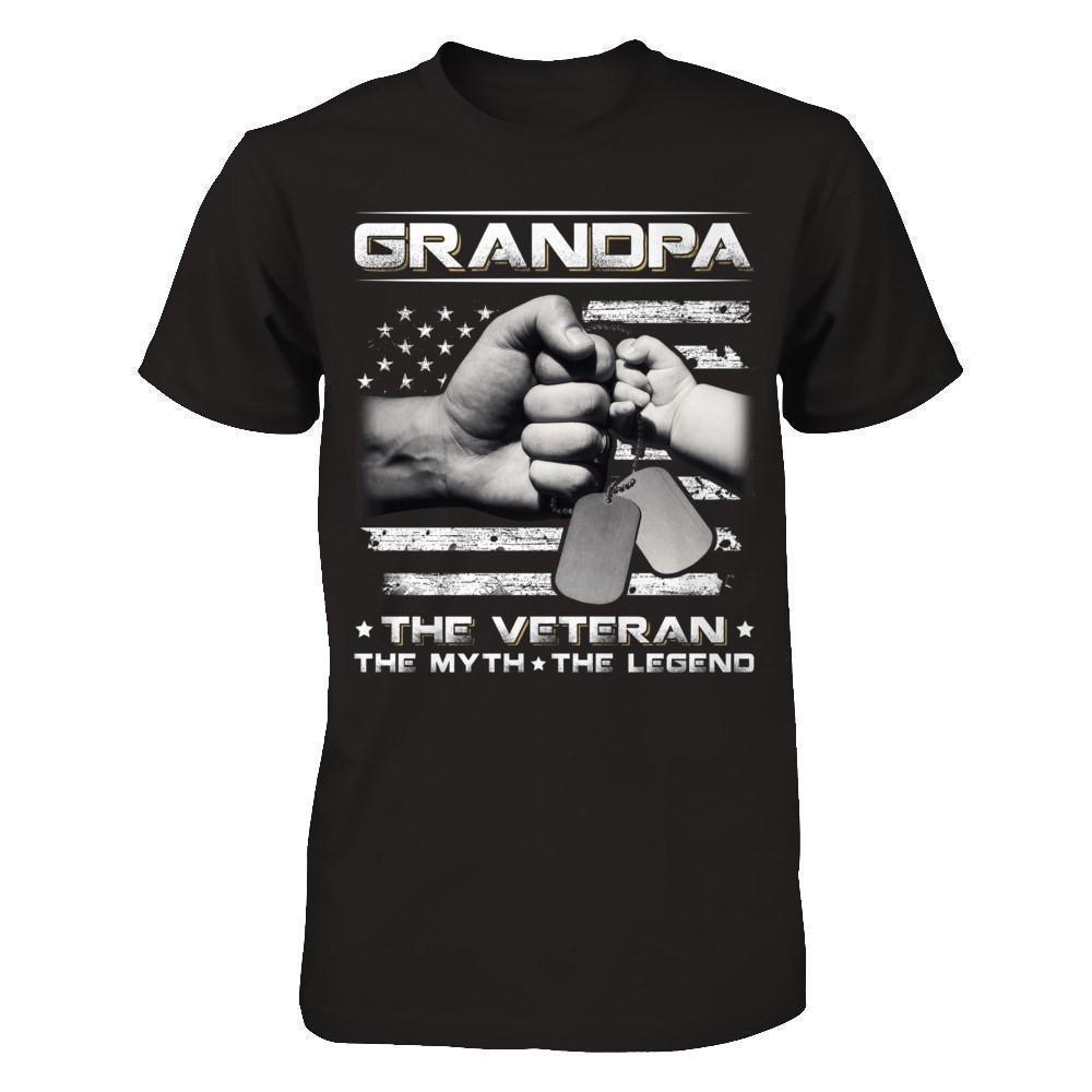 Grandpa The Veteran The Myth The Legend T-Shirt & Hoodie | Teecentury.com