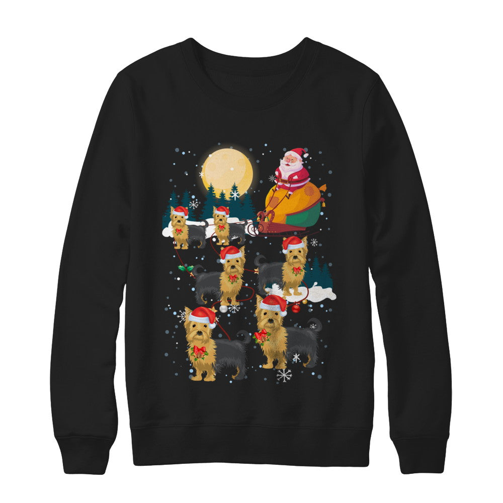 Dog Reindeer Yorkie Christmas Gift T-Shirt & Sweatshirt | Teecentury.com