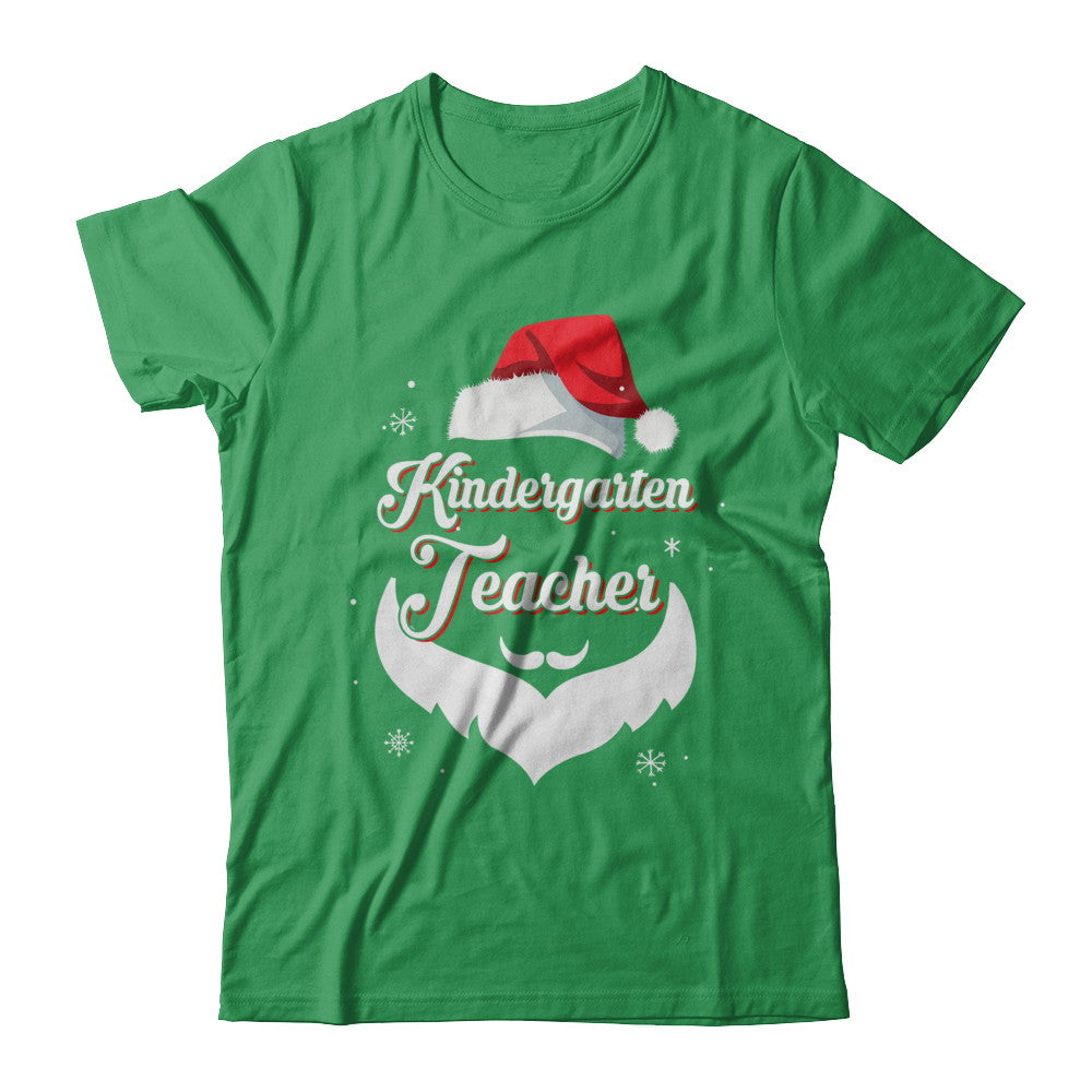 Kindergarten Teacher Claus Matching Christmas Santa T-Shirt & Sweatshirt | Teecentury.com