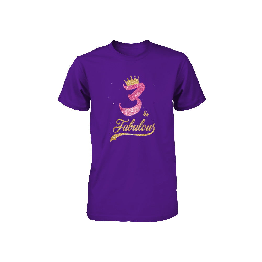 3Th And Fabulous Three Birthday Youth Youth Shirt | Teecentury.com