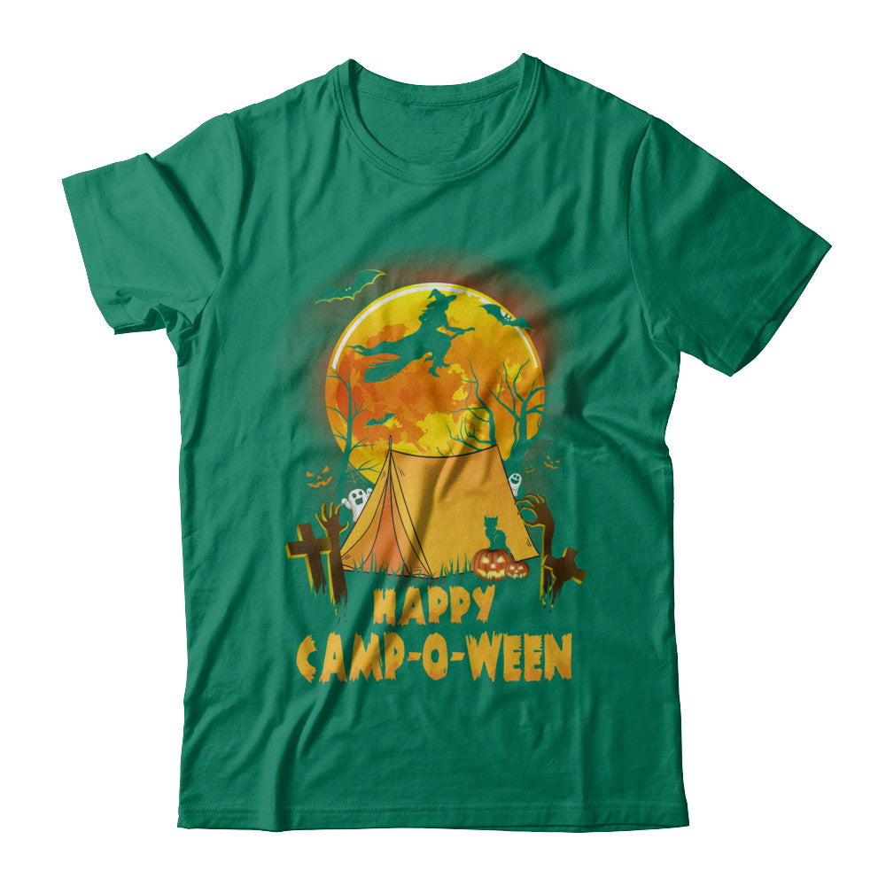 Happy Camp-O-Ween Funny Halloween Camping T-Shirt & Hoodie | Teecentury.com