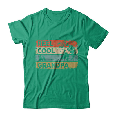 Vintage Reel Cool Grandpa Fish Fishing Fathers Day T-Shirt & Hoodie | Teecentury.com