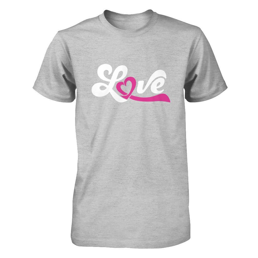 Love Pink Awareness Ribbon T-Shirt & Hoodie | Teecentury.com