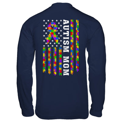 Proud Autism Mom Us Flag Autistic Mommy Mothers Day T-Shirt & Hoodie | Teecentury.com