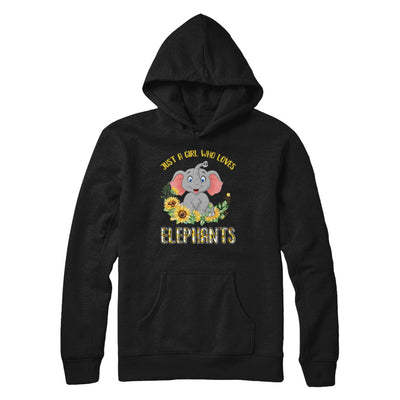 Just A Girl Who Loves Elephants And Sunflowers T-Shirt & Hoodie | Teecentury.com