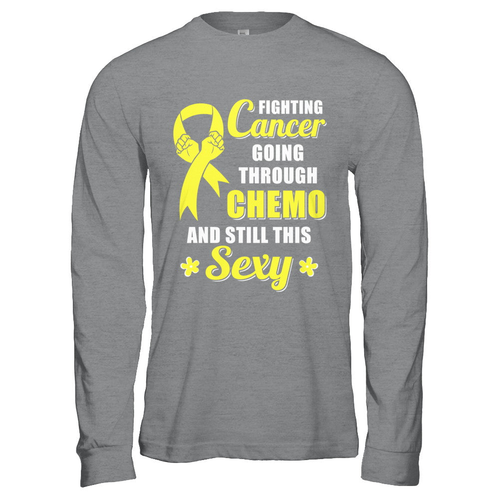 Fighting Cancer Chemo And Still This Sexy Yellow Awareness T-Shirt & Hoodie | Teecentury.com