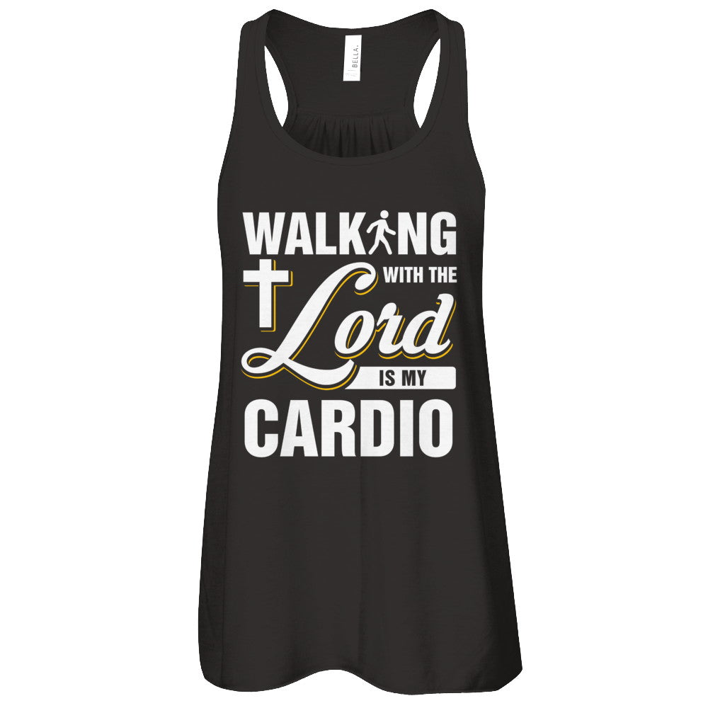 Walking With The Lord Is My Cardio T-Shirt & Tank Top | Teecentury.com