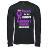 I Wear Purple For My Grandpa Alzheimer's Awareness T-Shirt & Hoodie | Teecentury.com