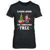 Santa Claus Flossing Around The Christmas Tree T-Shirt & Hoodie | Teecentury.com