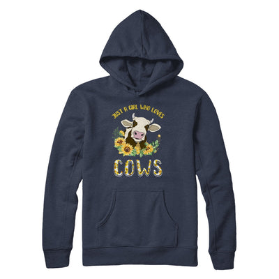 Just A Girl Who Loves Cows And Sunflowers T-Shirt & Hoodie | Teecentury.com