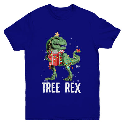 Christmas Tree For Kids Boys T Rex Dinosaur Xmas Gifts Youth Youth Shirt | Teecentury.com