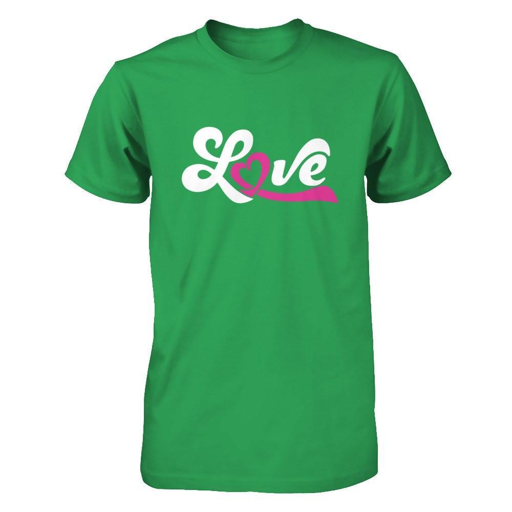 Love Pink Awareness Ribbon T-Shirt & Hoodie | Teecentury.com