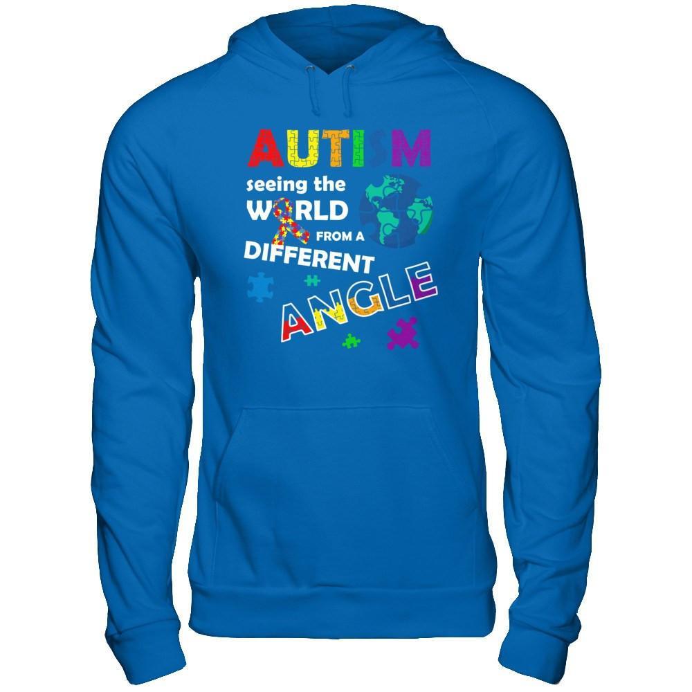 Autism Seeing The World Differently Angel T-Shirt & Hoodie | Teecentury.com