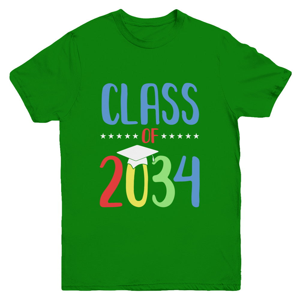 Grow With Me First Day Of School Class Of 2034 Youth Youth Shirt | Teecentury.com