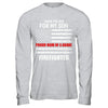I Back The Red For My Son Proud Mom Firefighter T-Shirt & Hoodie | Teecentury.com