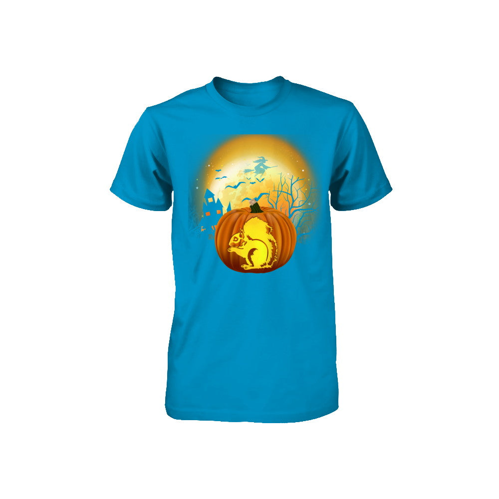 Pumpkin Squirrel Halloween Human Costume Youth Youth Shirt | Teecentury.com