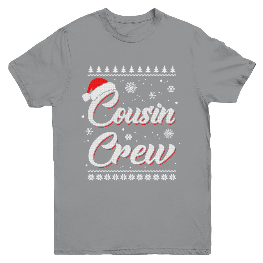 Matching Family Christmas Cousin Crew Ugly Sweater Youth Youth Shirt | Teecentury.com