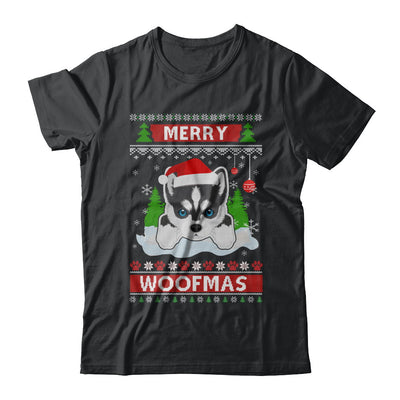 Siberian Husky Merry Woofmas Ugly Christmas Sweater T-Shirt & Sweatshirt | Teecentury.com