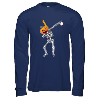 Halloween Dabbing Skeleton Baseball T-Shirt & Hoodie | Teecentury.com