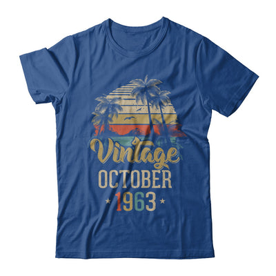 Retro Classic Vintage October 1963 59th Birthday Gift T-Shirt & Hoodie | Teecentury.com
