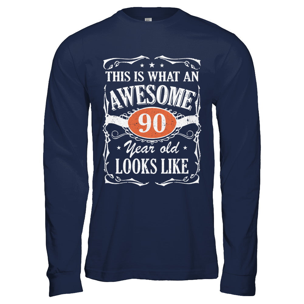 Vintage This Is What An Awesome 90 Year Old 1932 Birthday T-Shirt & Hoodie | Teecentury.com