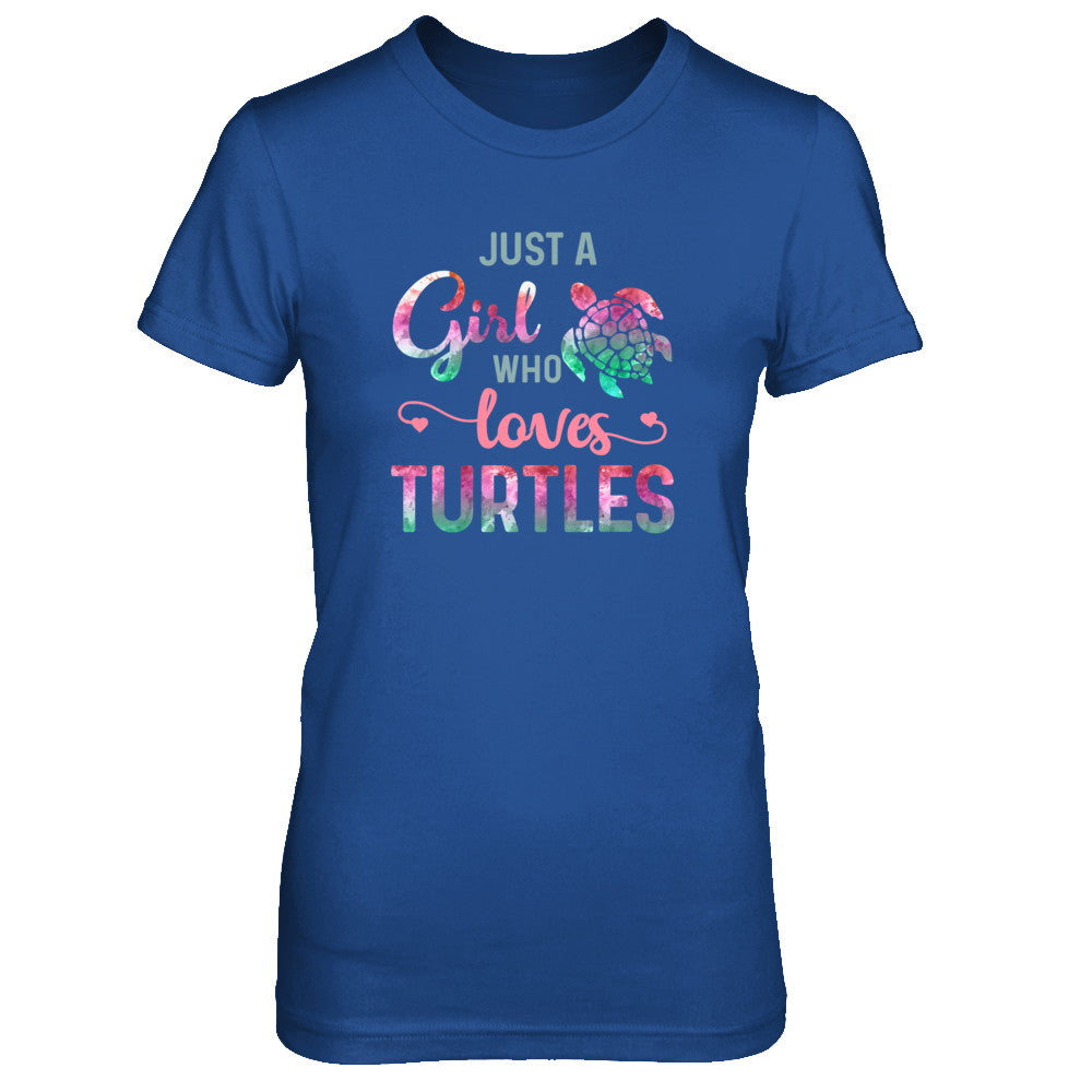 Just A Girl Who Loves Turtles Turtle Lover T-Shirt & Tank Top | Teecentury.com