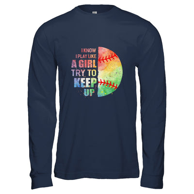 Yeah I Play Like A Girl Softball Girl T-Shirt & Hoodie | Teecentury.com