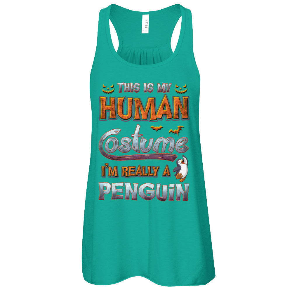 Penguin Halloween My Human Costume I'm Really A Penguin T-Shirt & Tank Top | Teecentury.com