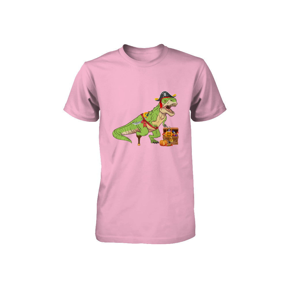 Dinosaurs T-Rex Pirate Halloween Saurus For Kids Youth Youth Shirt | Teecentury.com