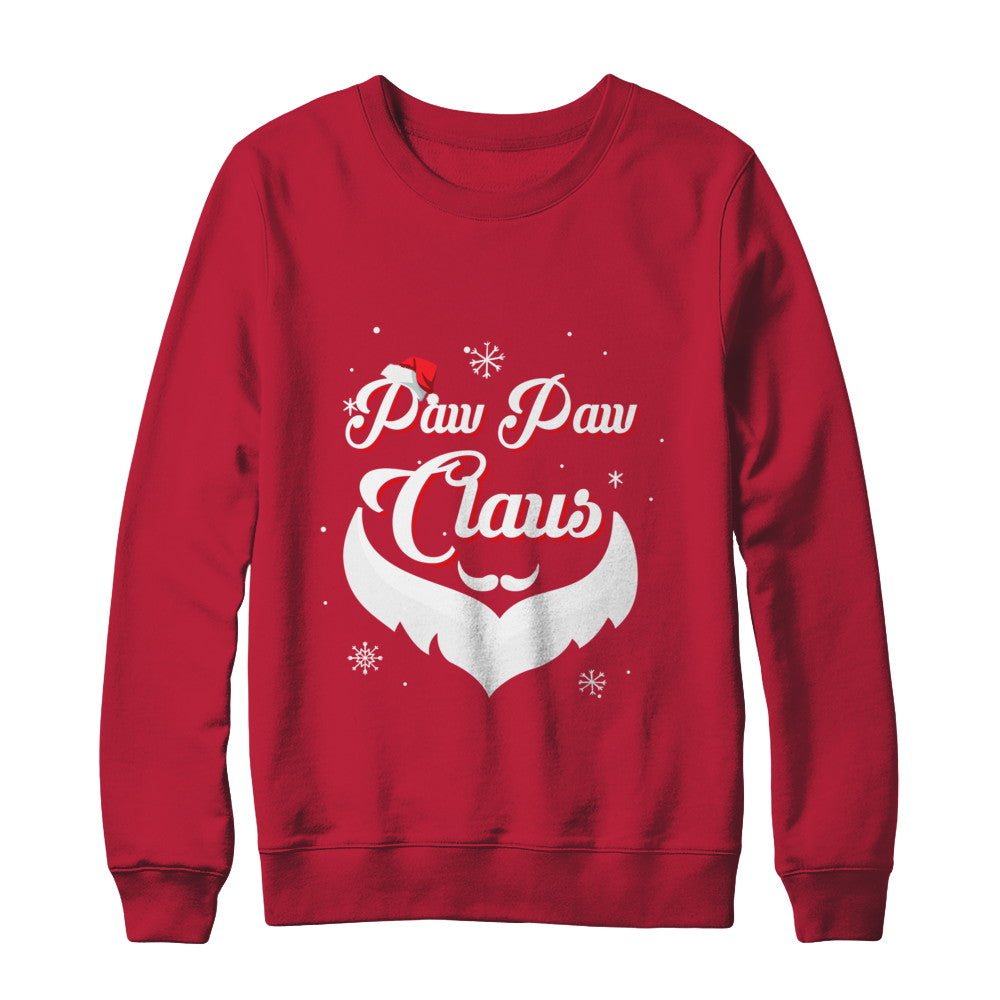 Santa Beard Matching Christmas Pajamas Paw Paw Claus T-Shirt & Sweatshirt | Teecentury.com