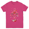 Santa Flamingo Christmas Tree Gift Youth Youth Shirt | Teecentury.com