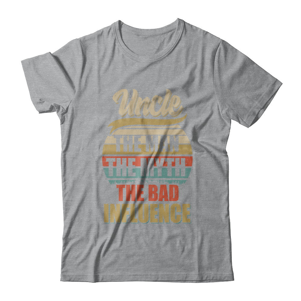 Vintage Uncle The Man The Myth The Bad Influence T-Shirt & Hoodie | Teecentury.com