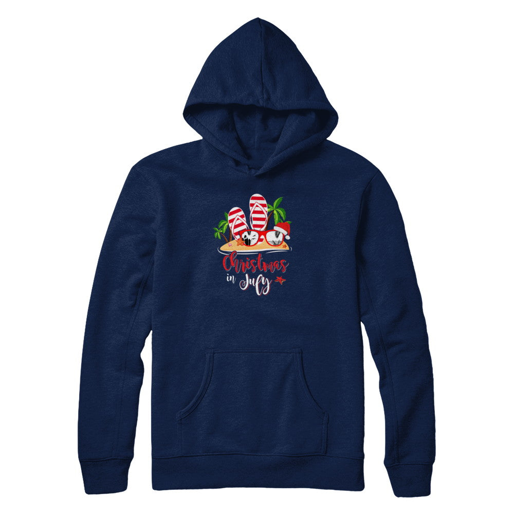 Flip Flop Sunglasses Christmas In July Summer Vacation Beach T-Shirt & Tank Top | Teecentury.com